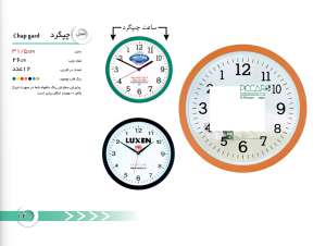 ساعت دیواری مدل: چپ گرد